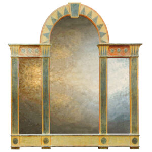 Art Deco Arch Mirror with Romanesque arch.